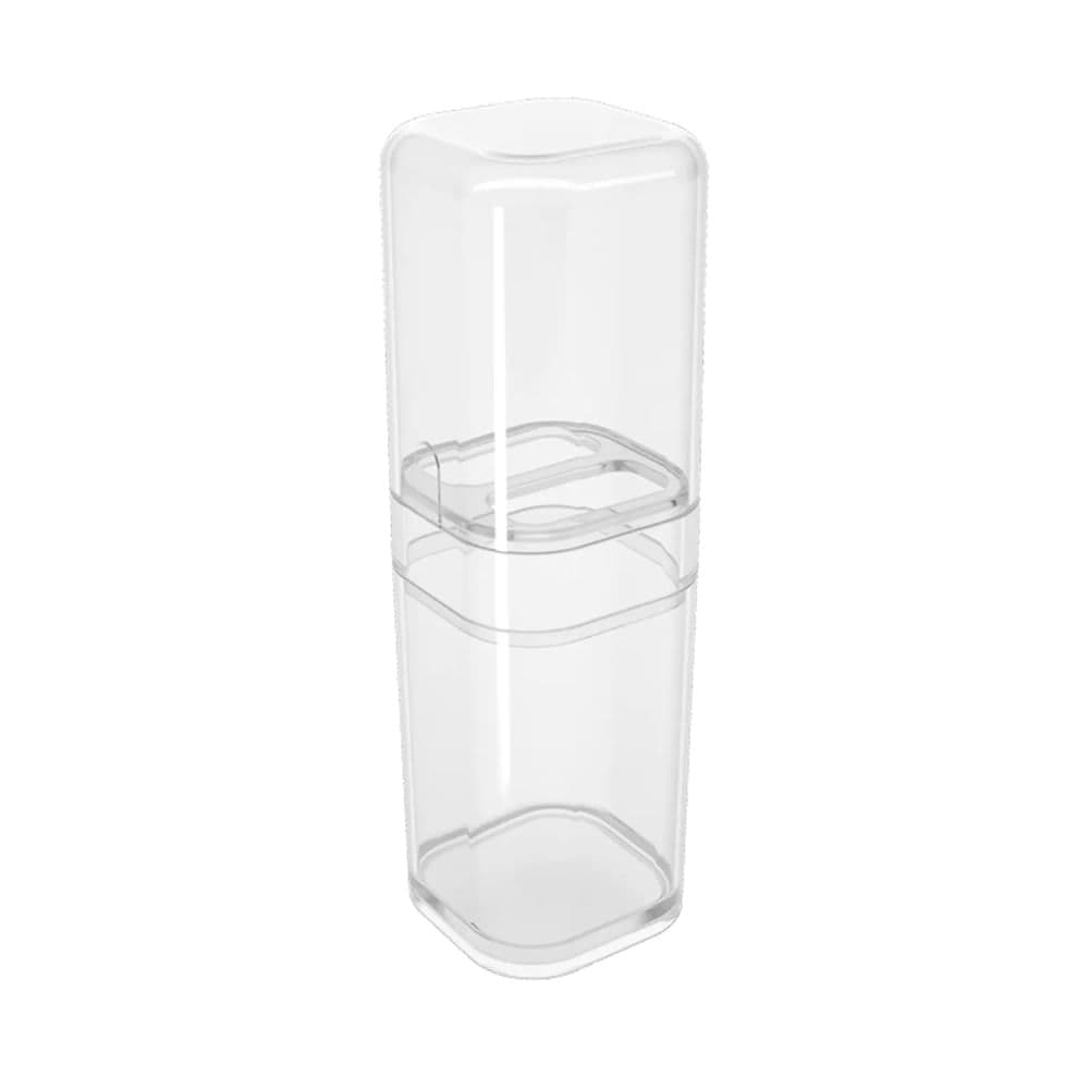 Porta Escovas de Dente com Tampa Splash Cristal - Coza