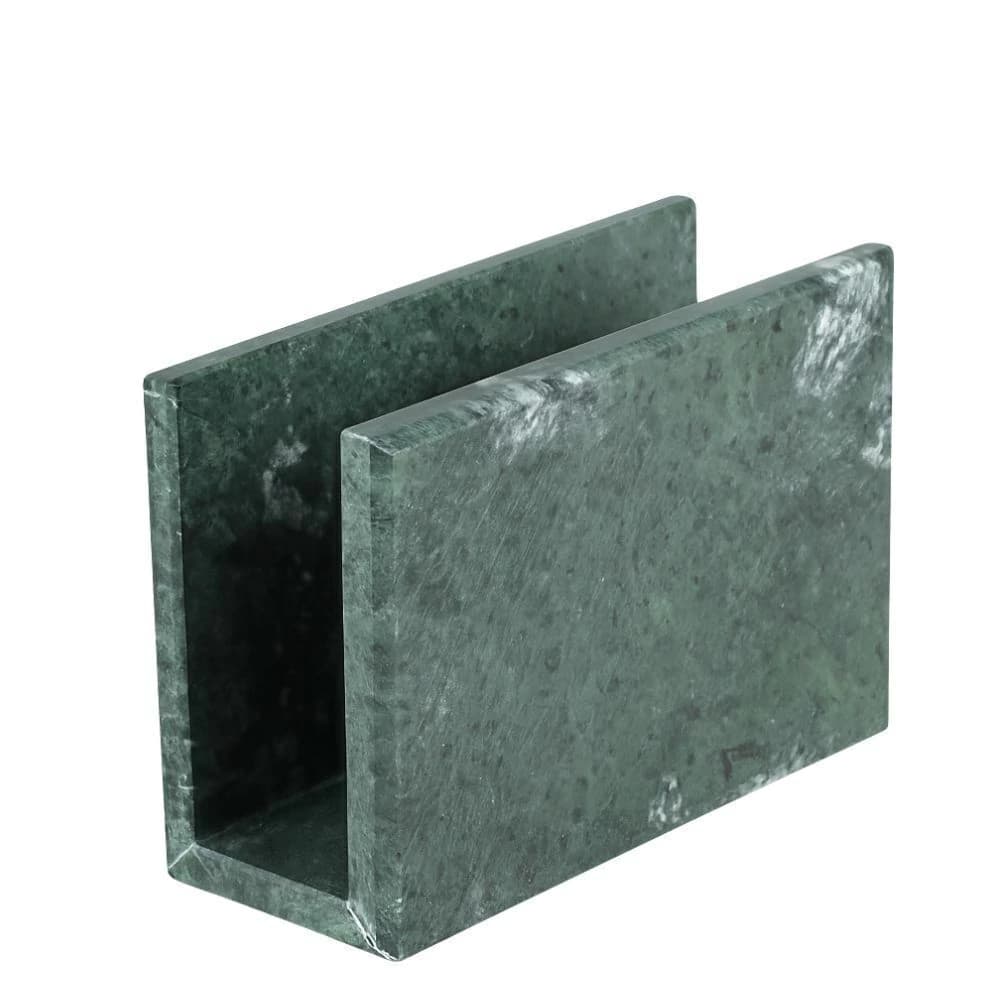 Porta Guardanapo de Mármore Verde 20x7cm
