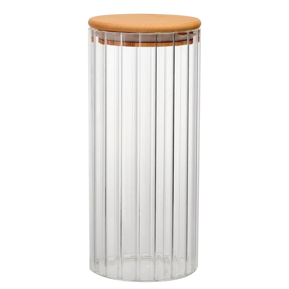 Porta Mantimento de Vidro com Tampa Bambu 1l - Dynasty