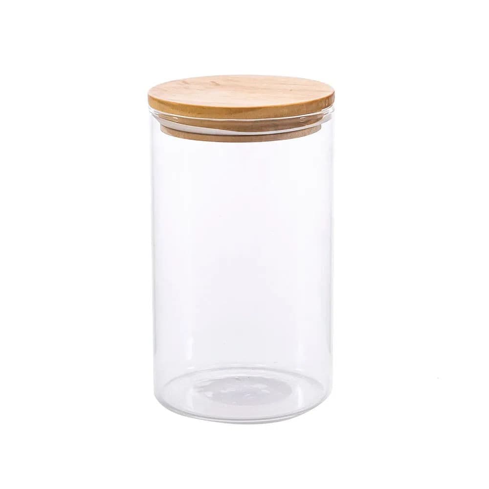 Porta Mantimentos com Tampa de Madeira 700mL - Keeper