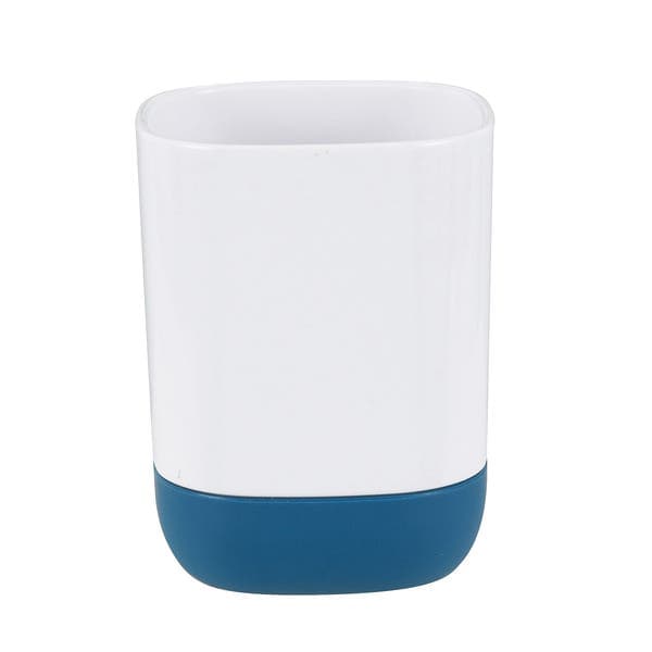 Porta Objetos de Bancada para Banheiro Plástico Azul Easy Sensea