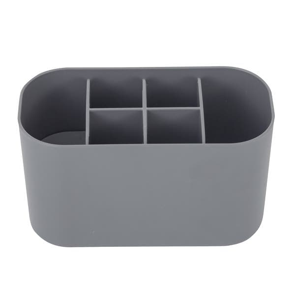 Porta Objetos de Bancada para Banheiro Plástico Chumbo Bold Ou