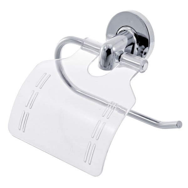 Porta Papel Higiênico Metal e Plástico Simples Stylo Sicmol