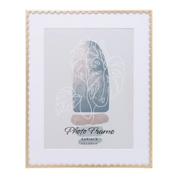 Porta Retrato Decorativo Garden Dourado 1 Foto 15x20cm