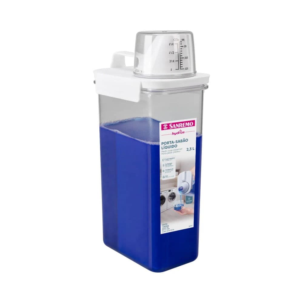Porta Sabão 1,8l Tranparente - Sanremo