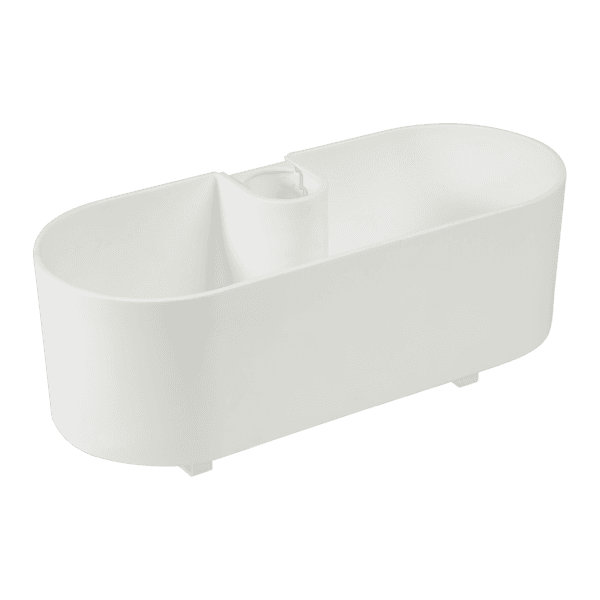 Porta Shampoo Plástico 10,6x25,6x10,6cm Easy Branco Sensea