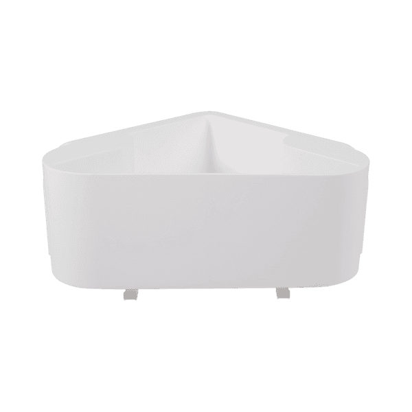 Porta Shampoo Plástico 11,2x25,3x18,3cm Easy Branco Sensea