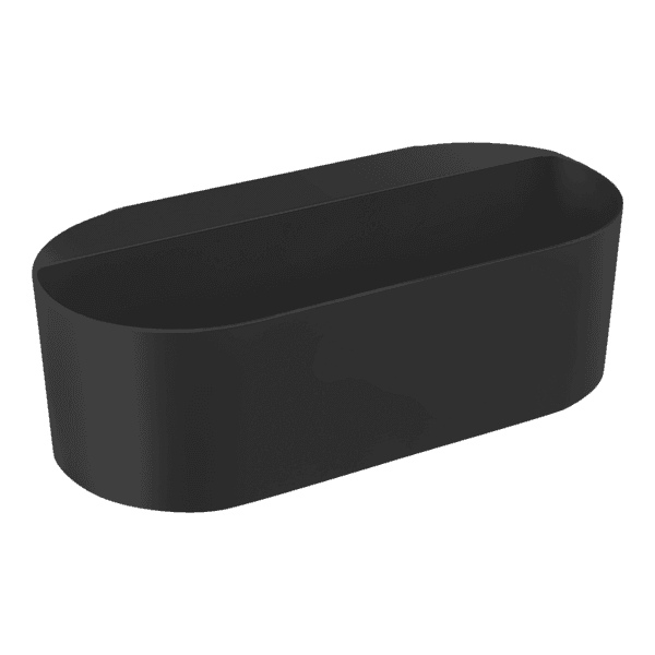 Porta Shampoo Plástico 11,2x28x13,2cm Easy Preto Sensea