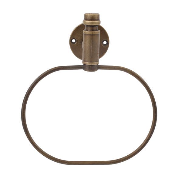 Porta Toalha Argola 22cm Bronze Simon Sensea