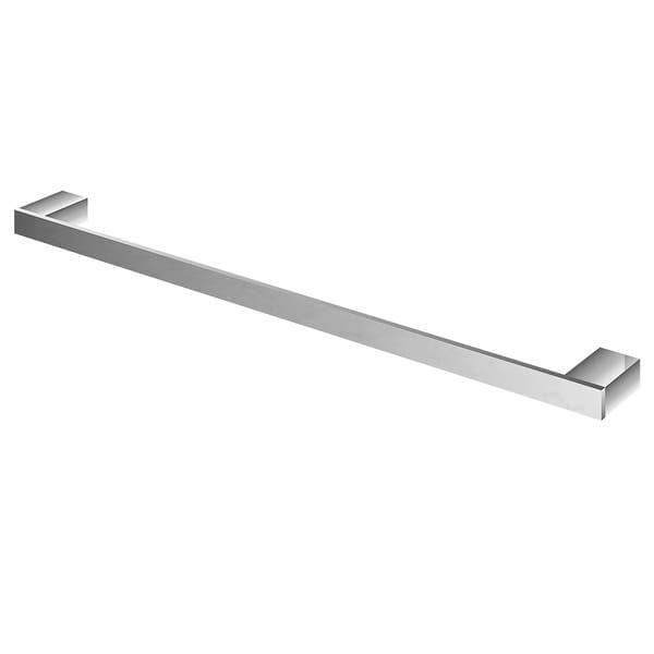 Porta Toalha Banho Barra 63,5cm Metal Prata Brilhante Horus Fani