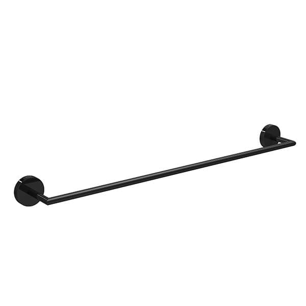 Porta Toalha Banho Disco 50cm Preto Deca