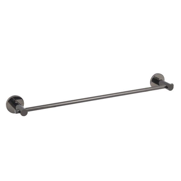 Porta Toalha Banho Metal 52cm Grafite Brilhante Agata/Jade Fani