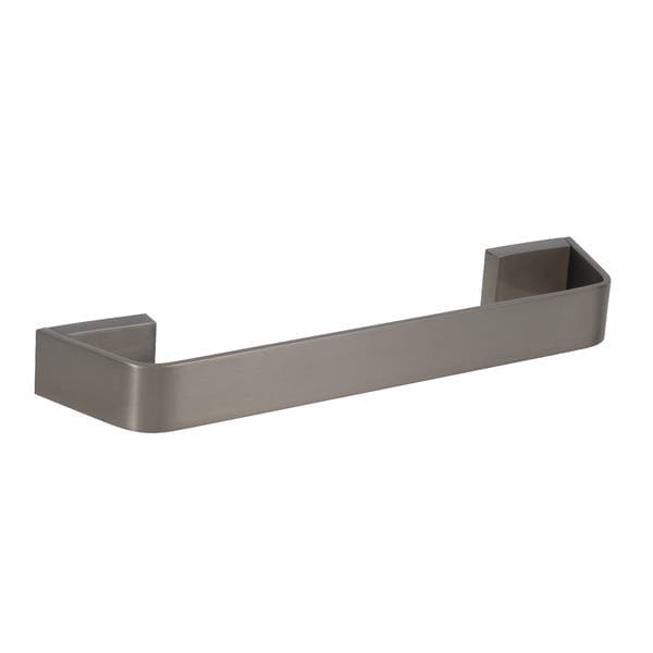 Porta Toalha Curto Metal Grafite Escovado 36cm Essence Fani