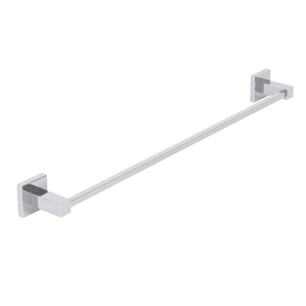 Porta Toalha de Banho Simples de Metal Cromado 64cm Square Stoc