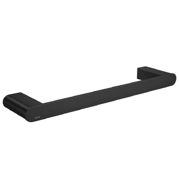 Porta Toalha para Rosto de Parede Preto Fosco 30cm Versa Deca