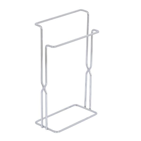 Porta Toalha Rosto e Banho Metal Bancada Prata