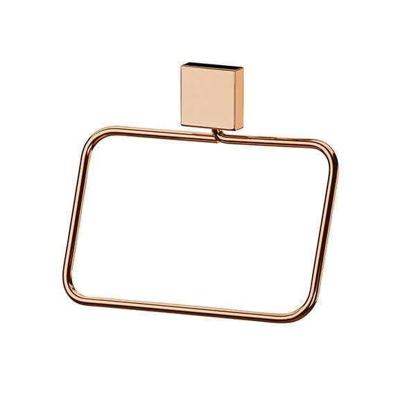 Porta Toalha Rosto Metal e Plástico Argola Soft Barroque Future