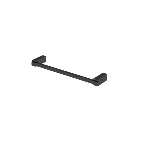 Porta Toalha Rosto Simples Metal Preto Brilhante Quartzo BL140 Fani