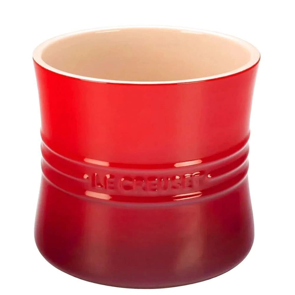 Porta Utensílios de Cerâmica Le Creuset Vermelho 16x16cm