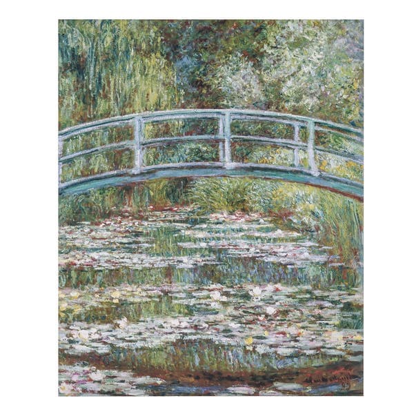 Pôster Monet Lagoa Multicolorido 50x40cm Outlet dos Quadros