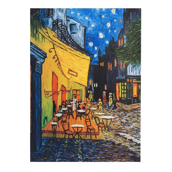 Pôster Van Gogh Terraço Multicolorido 70x50cm Outlet dos Quadros