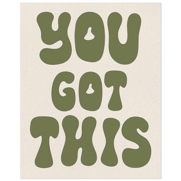 Pôster You Got This Multicolorido 40x50cm Abstract