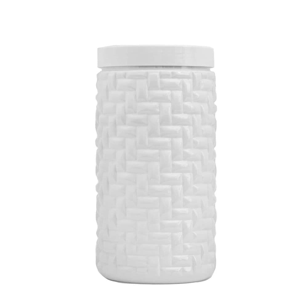 Pote com Tampa Mosaico 2l Branco - Bl Ud