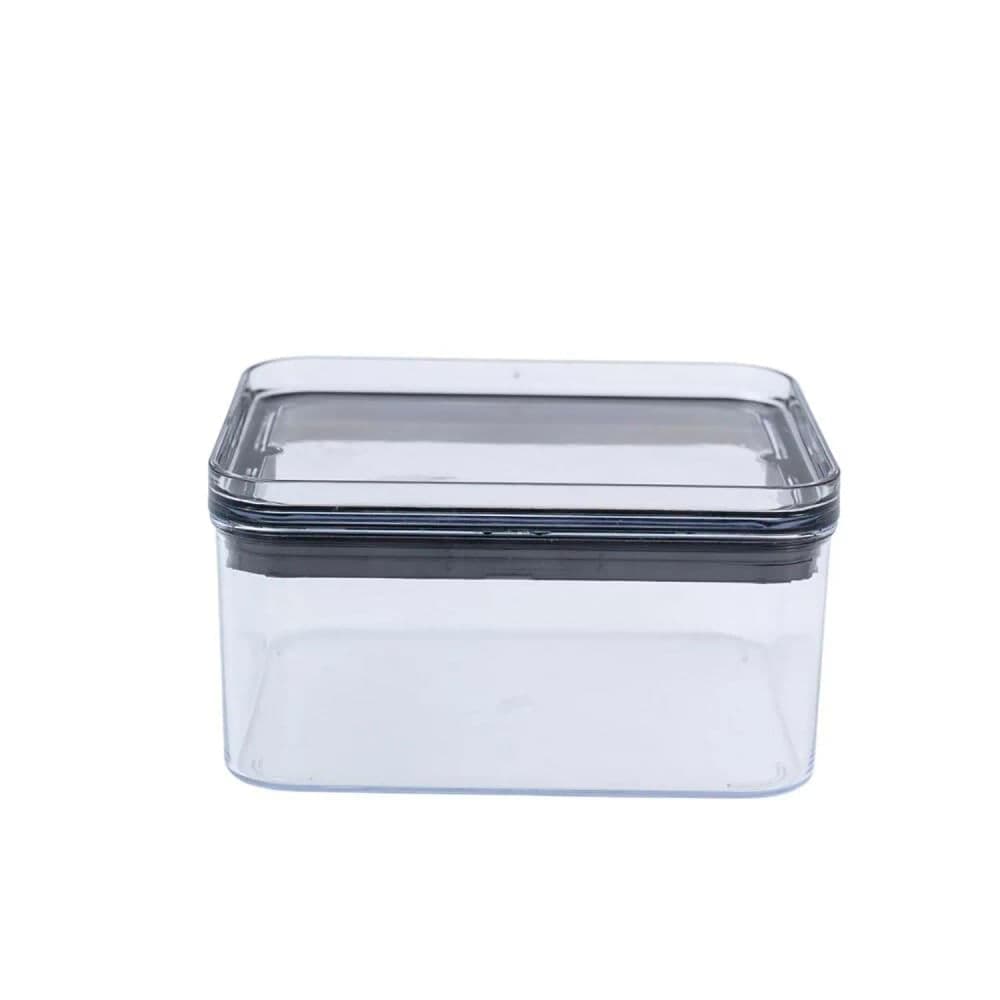 Pote de Mantimentos Quadrado 480mL Transparente - Oikos