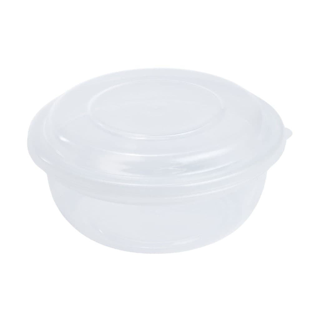 Pote de Plástico Redondo com Tampa 500mL Transparente - Prime