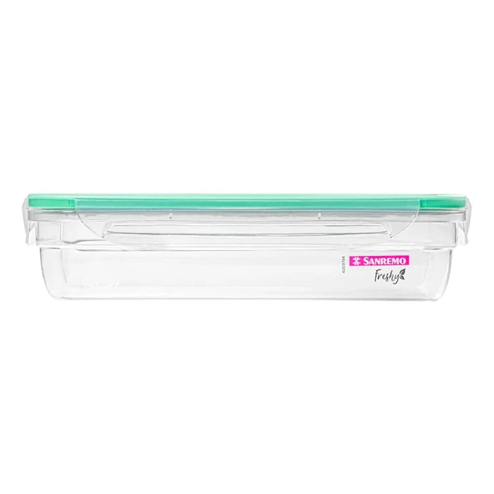 Pote de Plástico Retangular Fresh 1,6l Verde - Sanremo