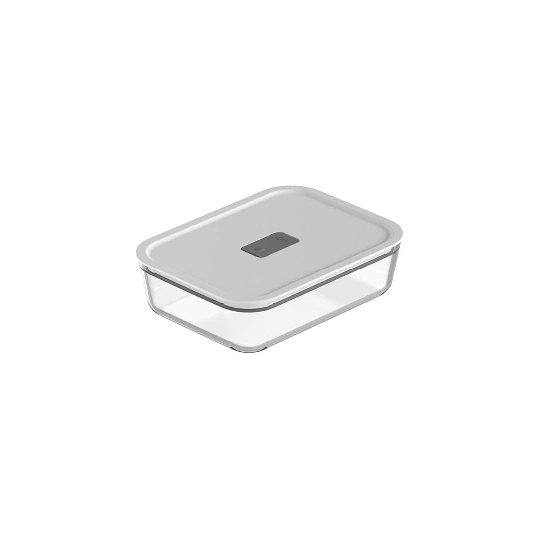 Pote de Vidro Hermético Ou 1,25L Fresh Lock — Branco