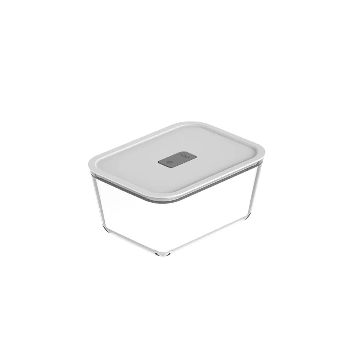 Pote de vidro hermético Ou 2,4L Linha Fresh Lock — Branco