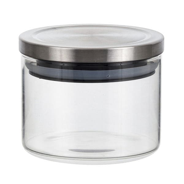 Pote Hermético De Vidro Borossilicato Tampa Prata 370 Ml - Mimo Style