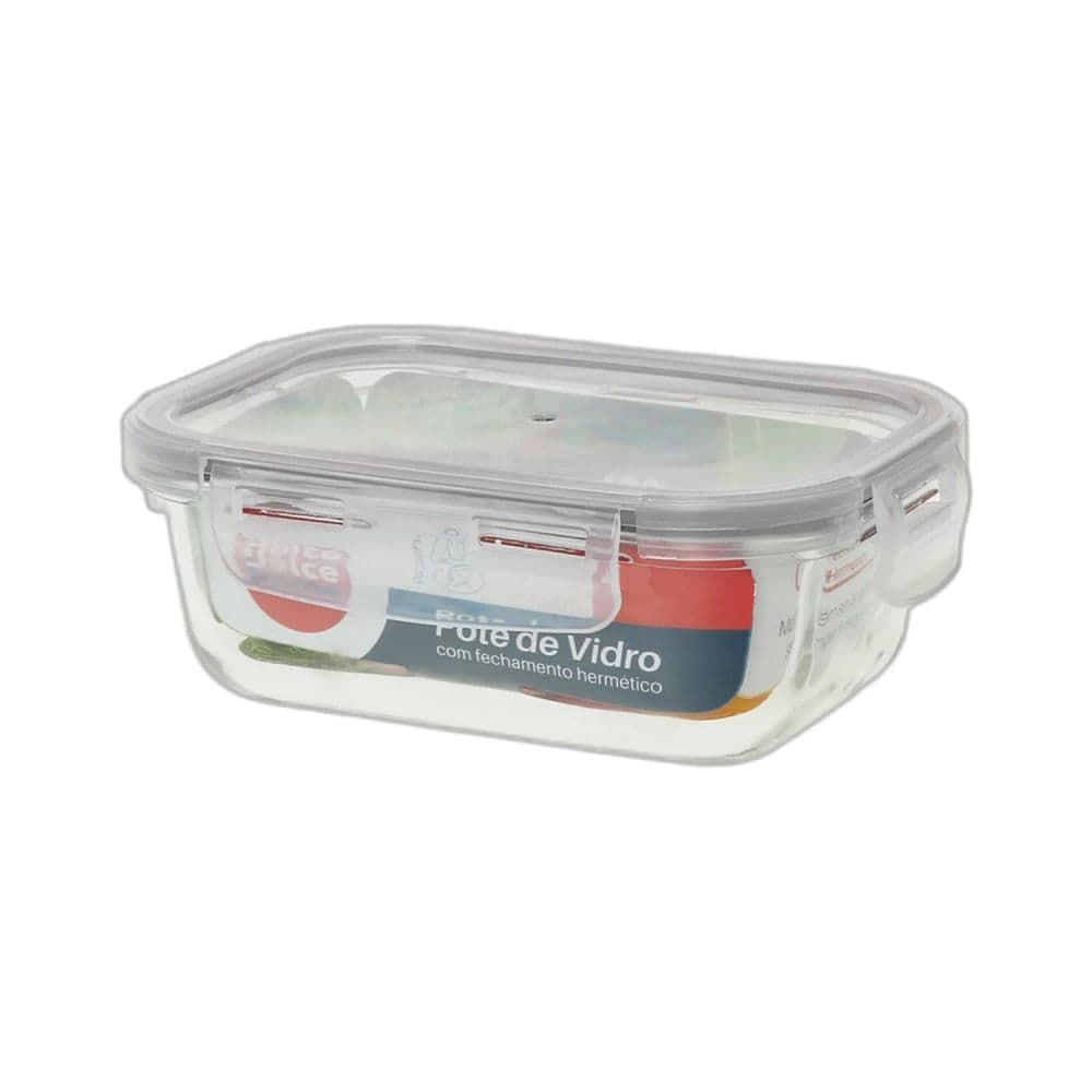 Pote Hermético de Vidro com Tampa 370mL - Dolce Home