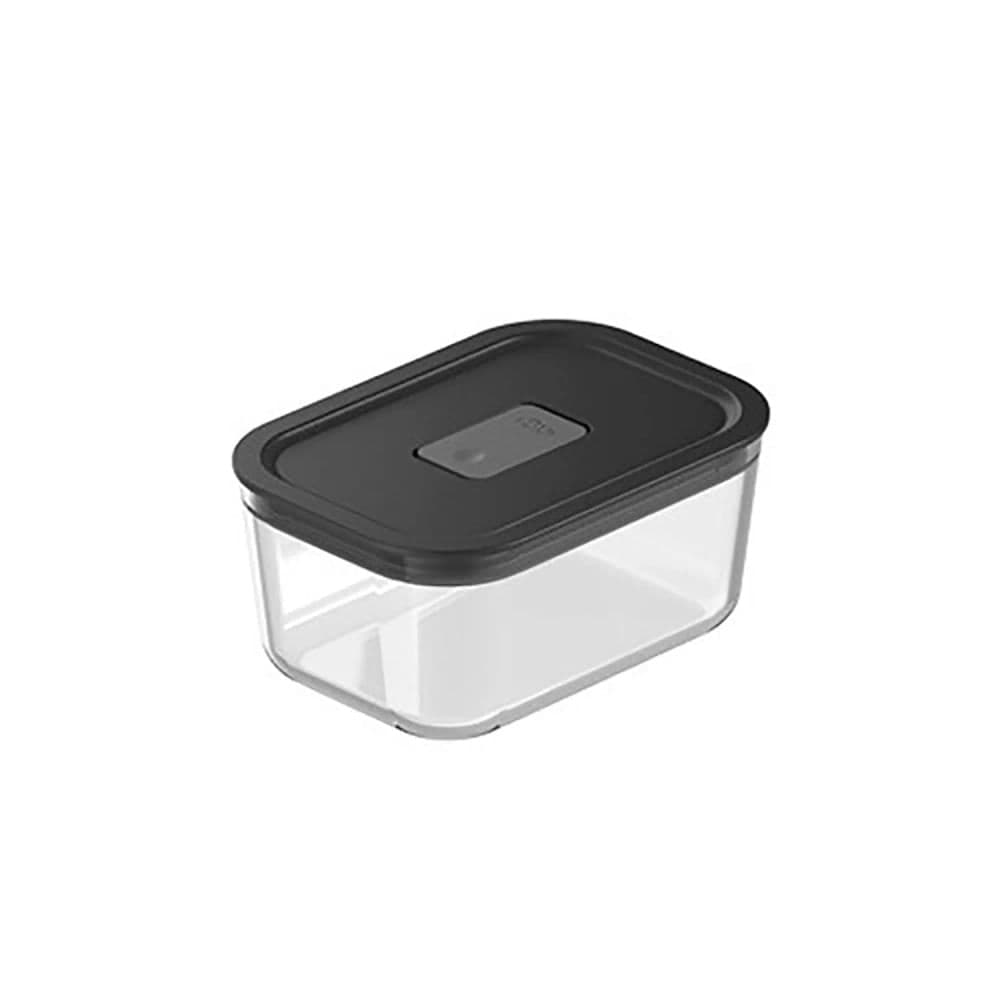 Pote Hermético de Vidro Fresh Lock 725mL Preto - Ou