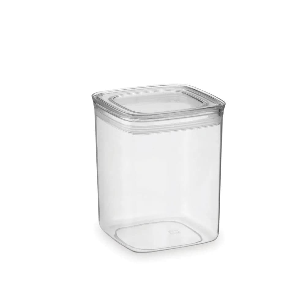 Pote Hermético Quadrado 1,7l Transparente - Arthi