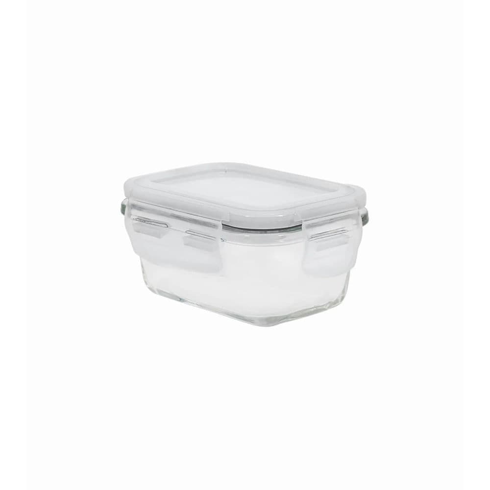 Pote Hermético Retangular 160mL Transparente - Oikos