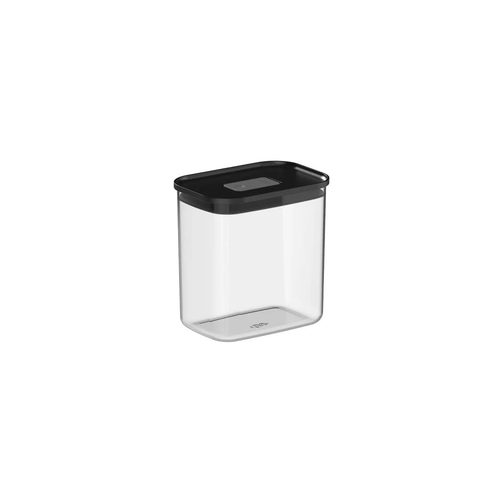 Pote Hermético Retangular Duo Lock 1,5l Preto - Ou