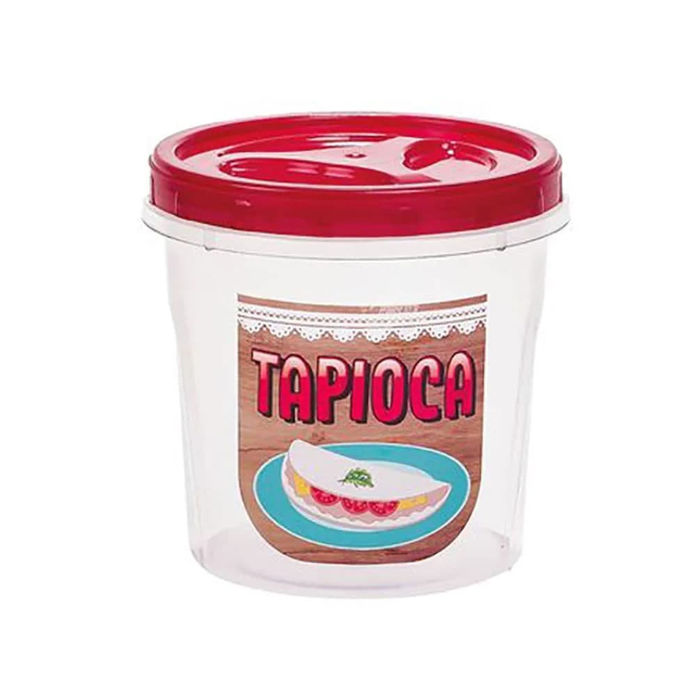 Pote Joy 1,65l Tapioca Vermelho - Plásticos Mb