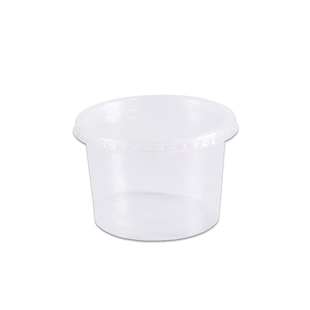 Pote Redondo de Plástico com Tampa 500mL - Prafesta