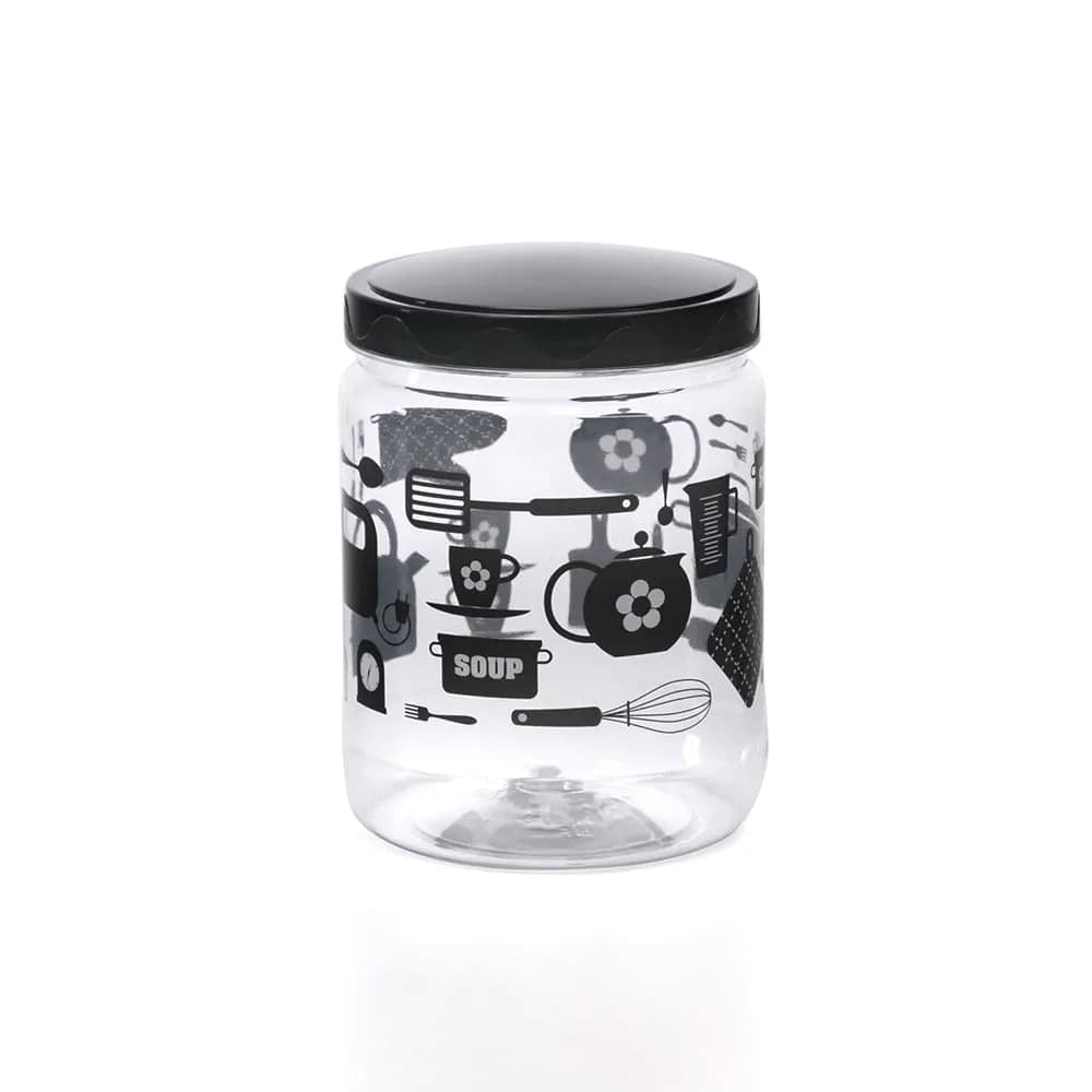 Pote Utensílios 1l Preto - Bl Ud