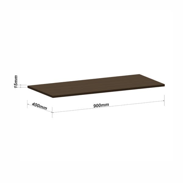 Prateleira de Madeira MDP Nogueira UV 90x40cm Luciane