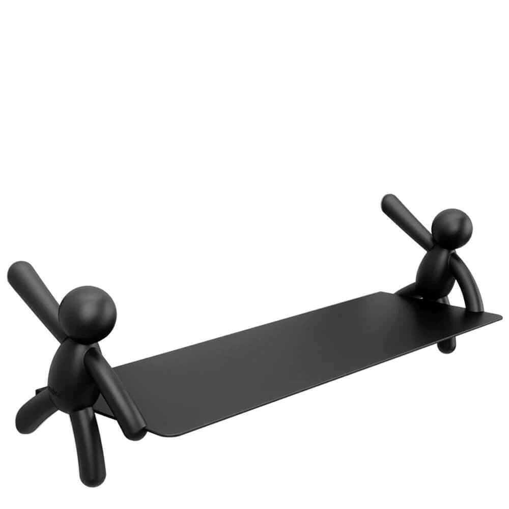 Prateleira Umbra Buddy Preta 46x13,9cm