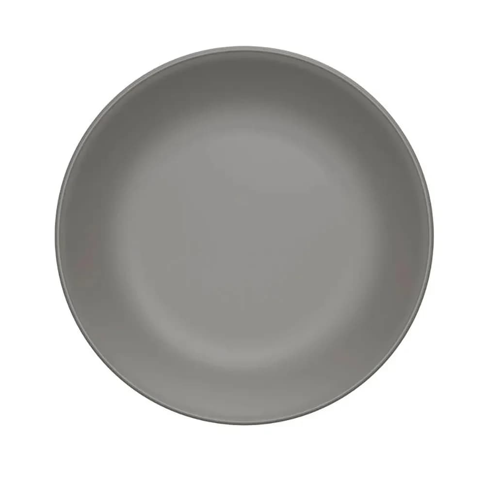 Prato Clean Esmalte Cinza — Sobremesa 20cm - Yoi