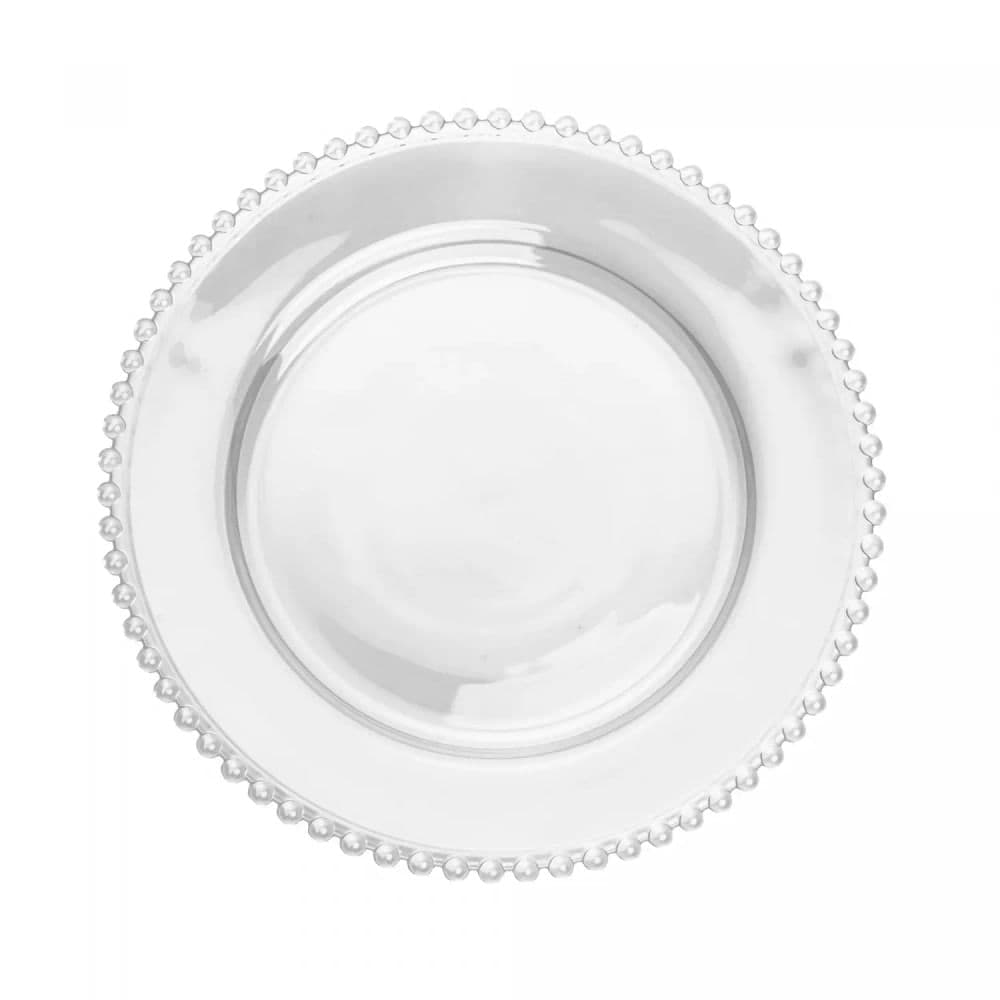 Prato de Cristal Pearl - Raso 28cm - Wolff