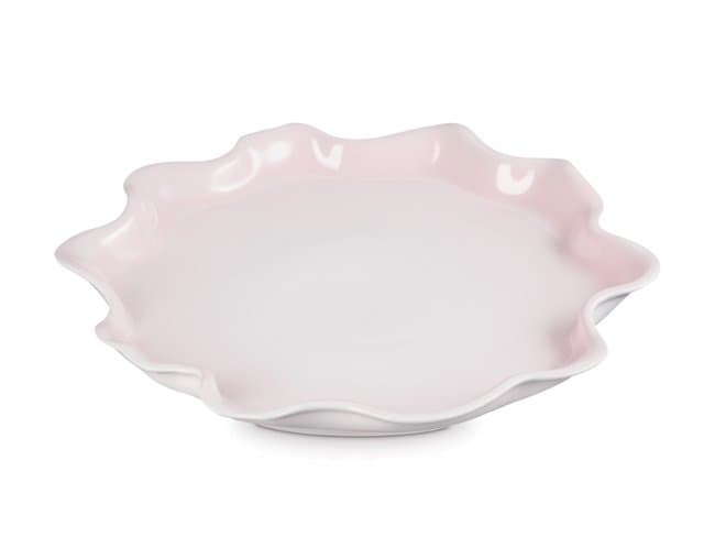 Prato De Servir Ruffle Le Creuset Shell Pink 36cm