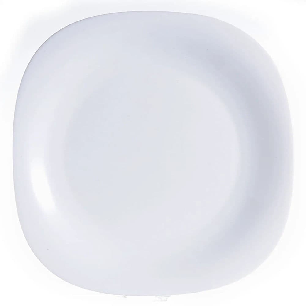 Prato de Vidro Branco Carine