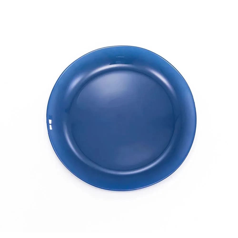 Prato de Vidro Opalino Azul Marinho Arty — Sobremesa 20,5cm - Luminarc