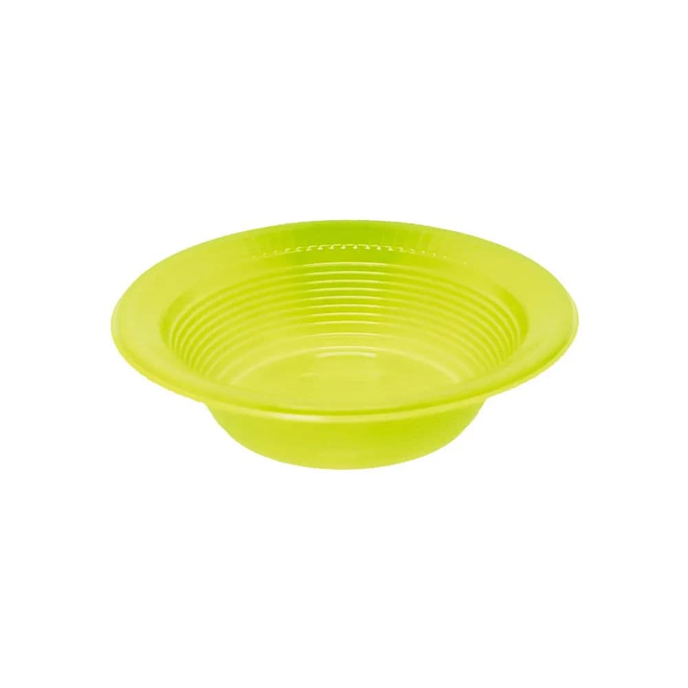 Prato Descartável Fundo 10 Unidades Amarelo Neon 15cm - Bello Festas