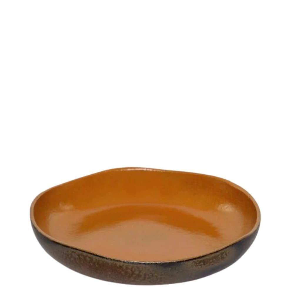 Prato Fundo de Cerâmica Terracota 20cm